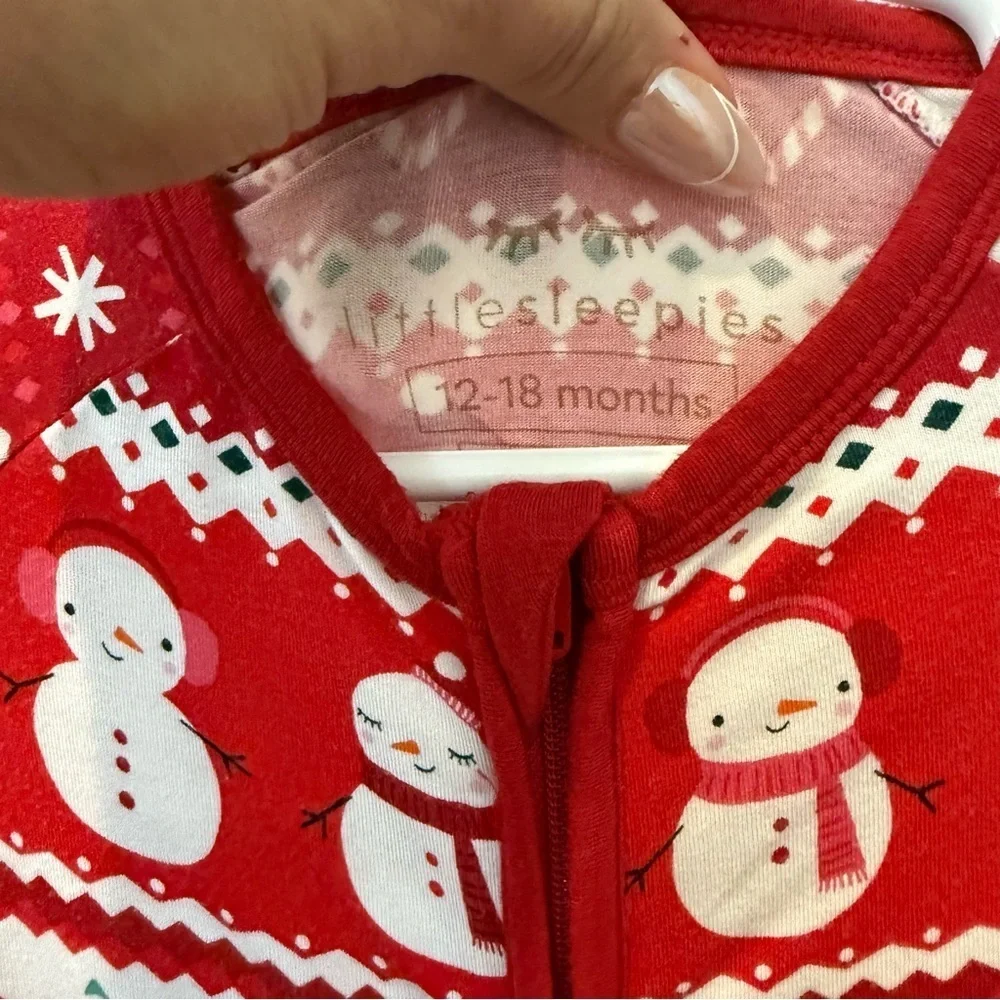 Little Sleepies- Festive Fair Isle Zippy - 12-18